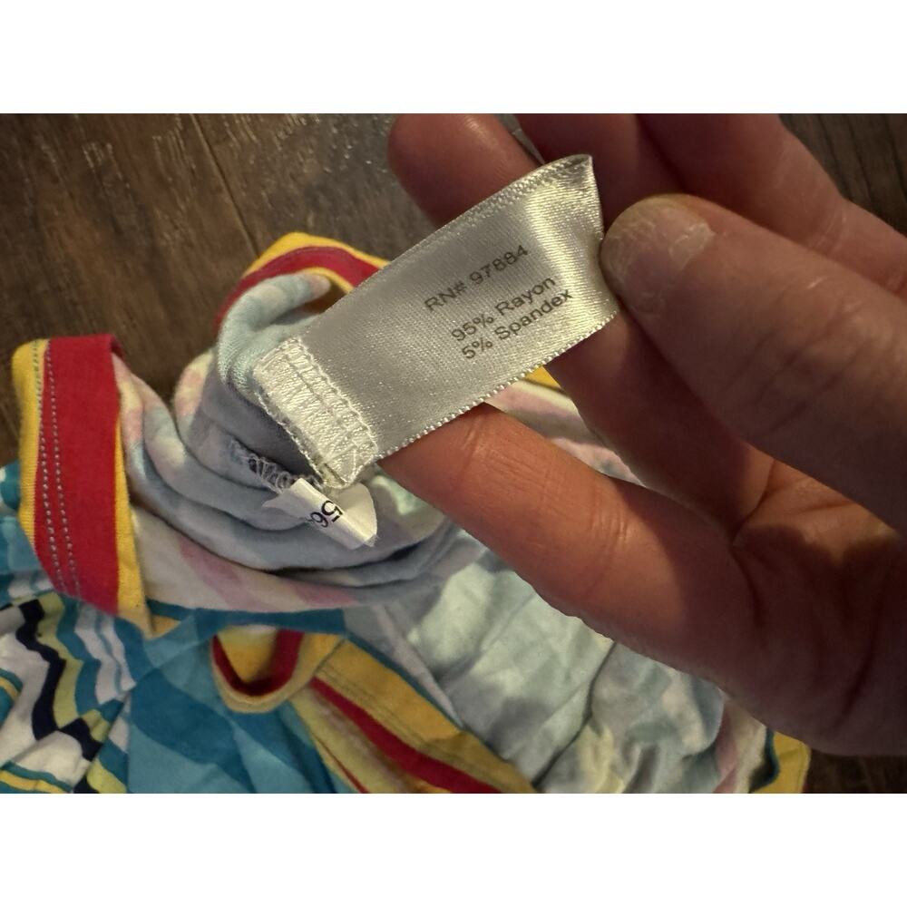 Boston Proper Women Dress Sleeveless Striped V-Neck Mini M - Picture 6 of 6